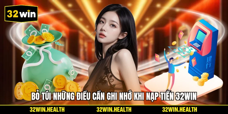 Bỏ túi những điều cần ghi nhớ khi nạp tiền 32WIN