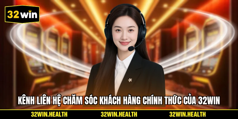 Kênh liên hệ chăm sóc khách hàng chính thức của 32WIN