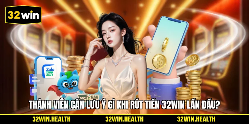 Thành viên cần lưu ý gì khi rút tiền 32WIN lần đầu?